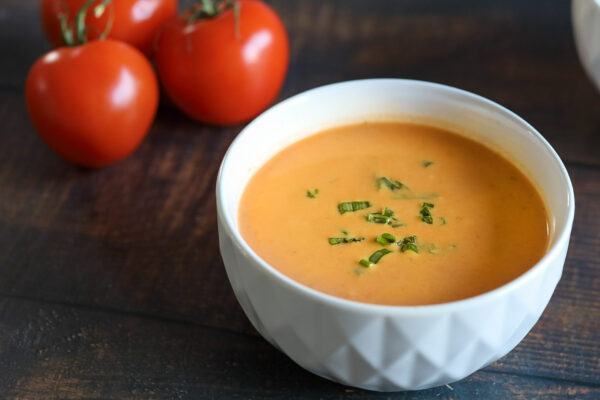 La crème de tomates parmesan & basilic