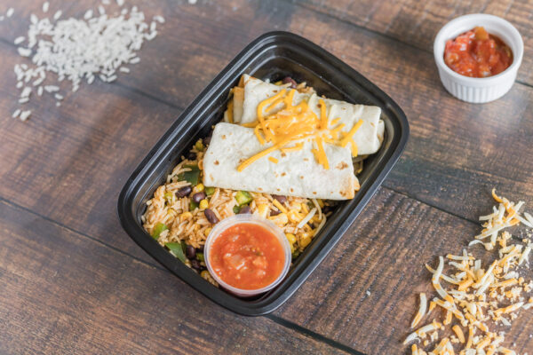 Les enchiladas & riz mexicain