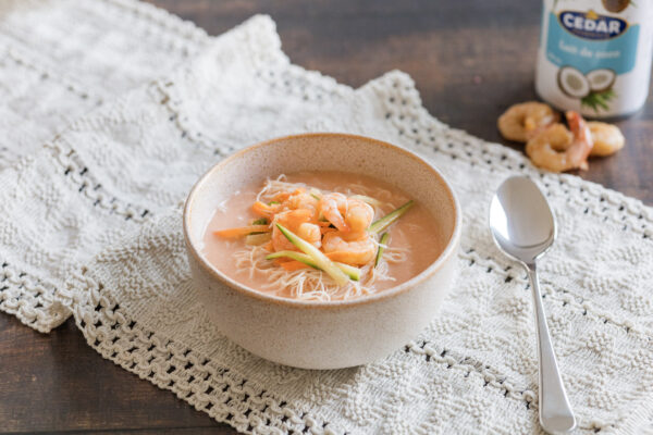 La soupe thaïe aux crevettes