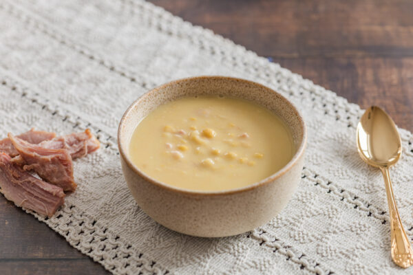 La soupe aux pois & jambon effiloché