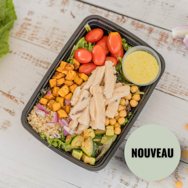 La salade au poulet coco cari