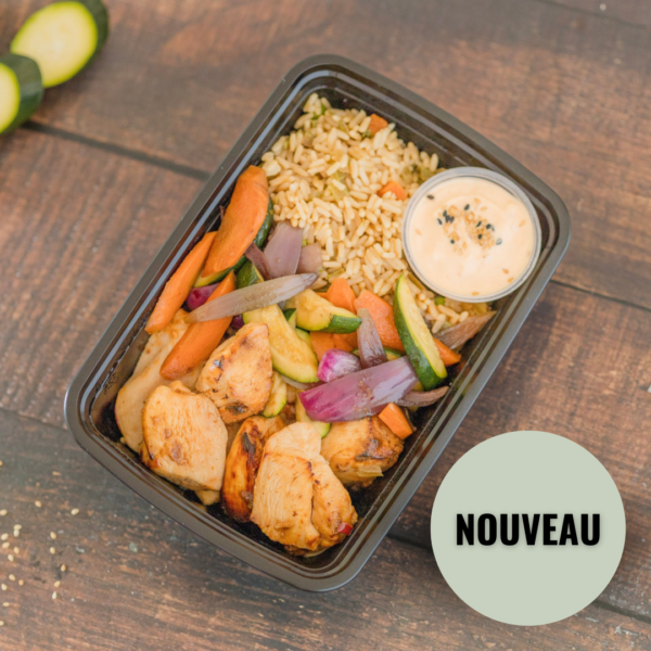 Le bol de poulet hibachi