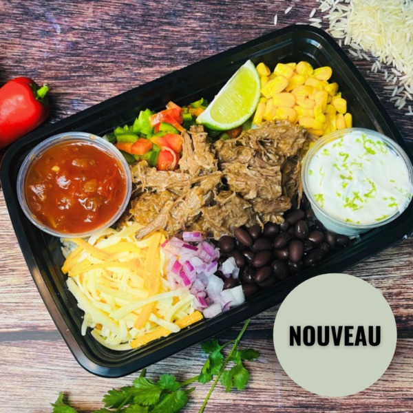 Le bol de boeuf barbacoa