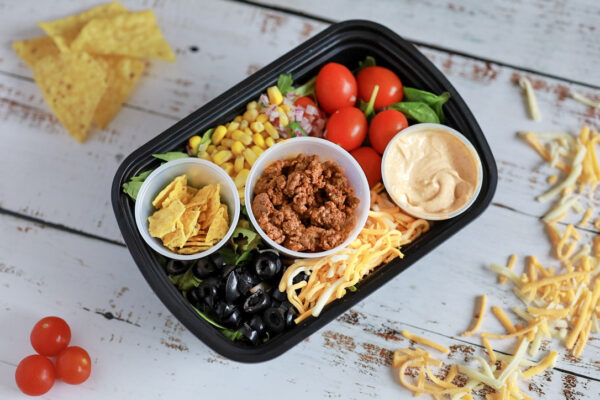 La salade tiède taco mexicaine
