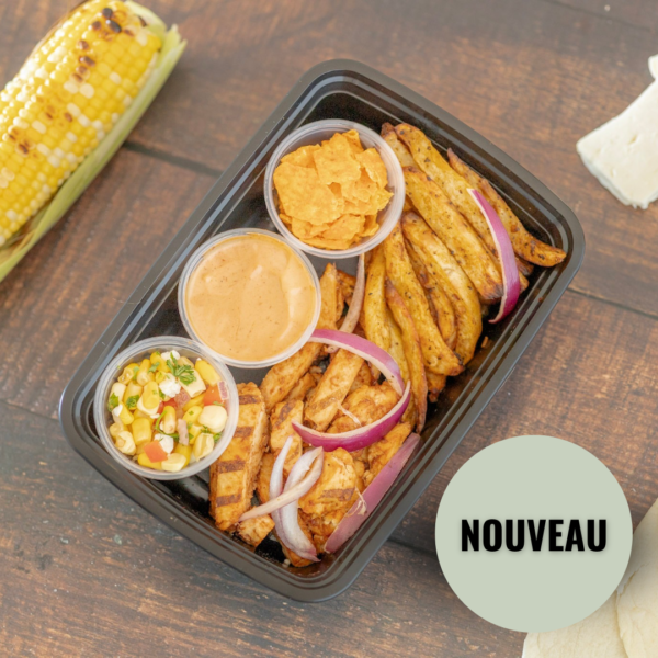 Les tacos fiesta au poulet bbq