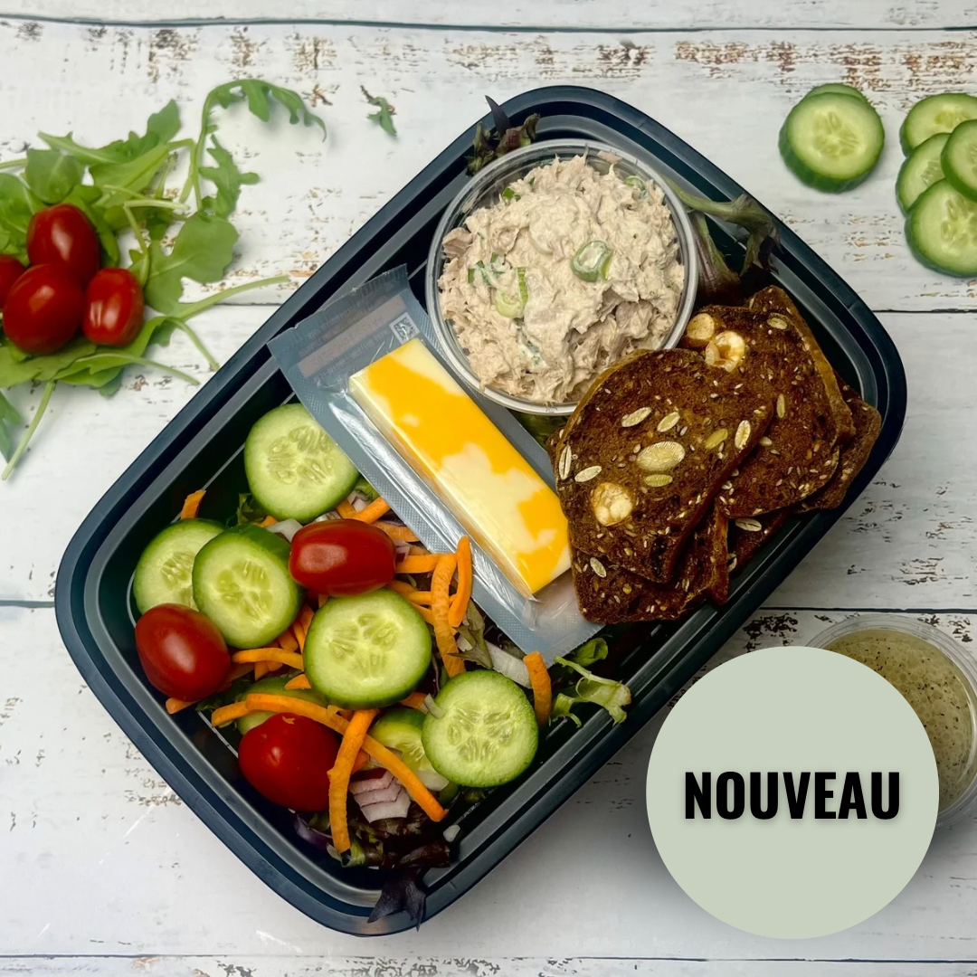 Le croque thon & salade jardinière
