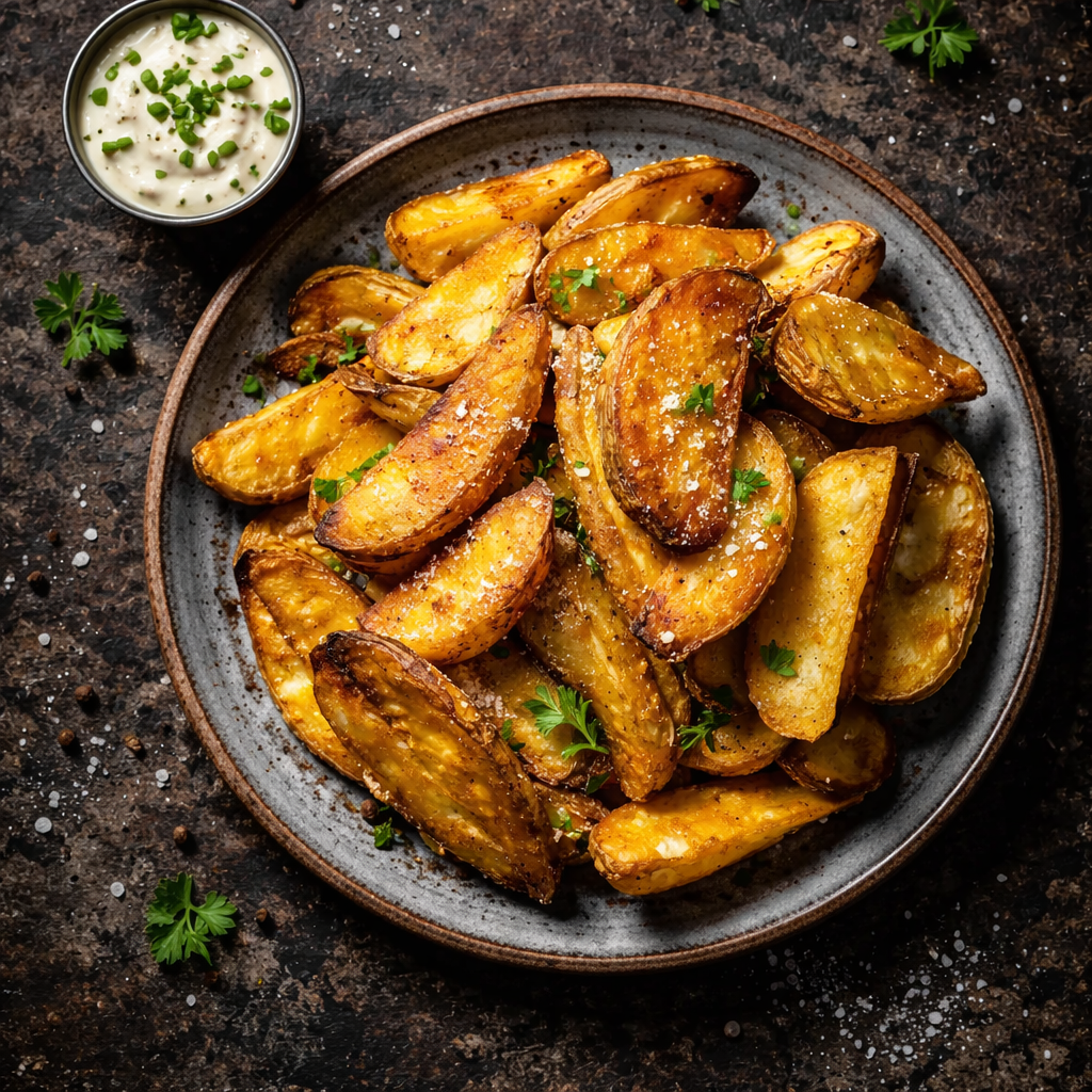 Quartiers de pommes de terre épicées