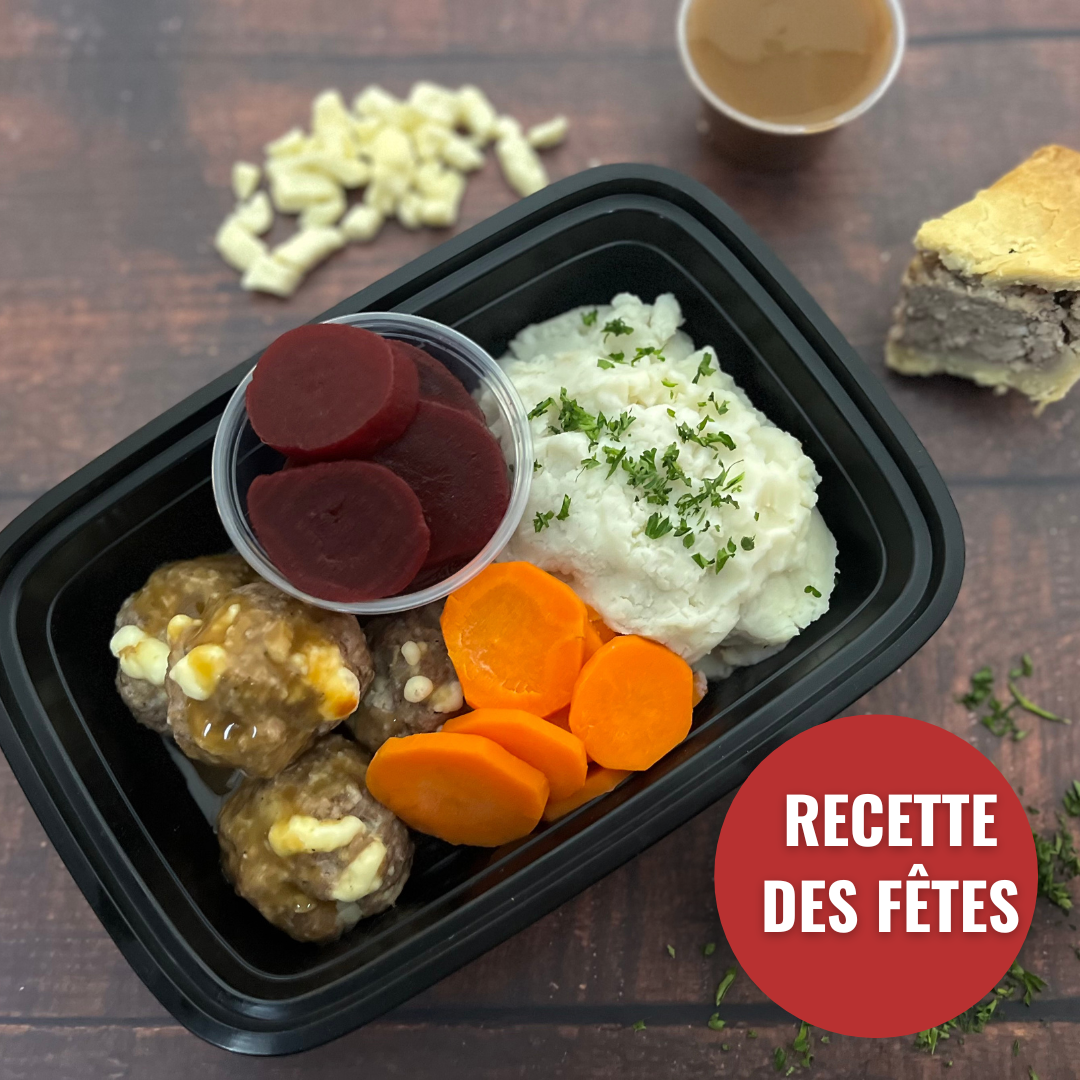 Les boulettes tourtière & fromage en grains