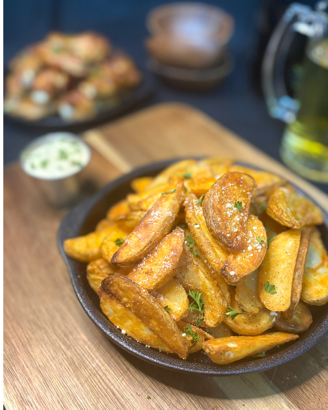 Quartiers de pommes de terre épicées