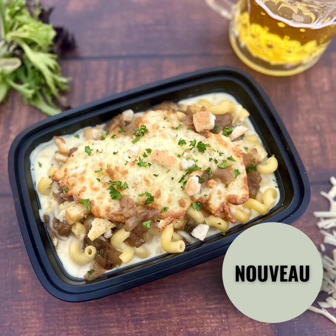 Le mac’n cheese soupe à l’oignon