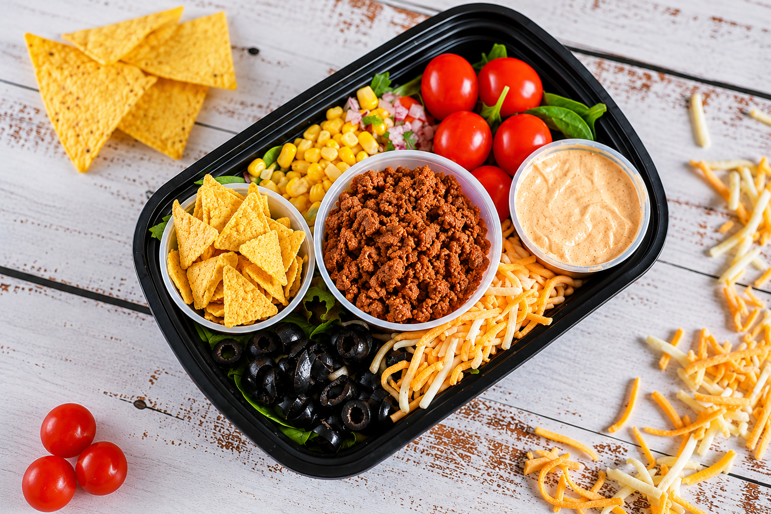 La salade tiède taco mexicaine