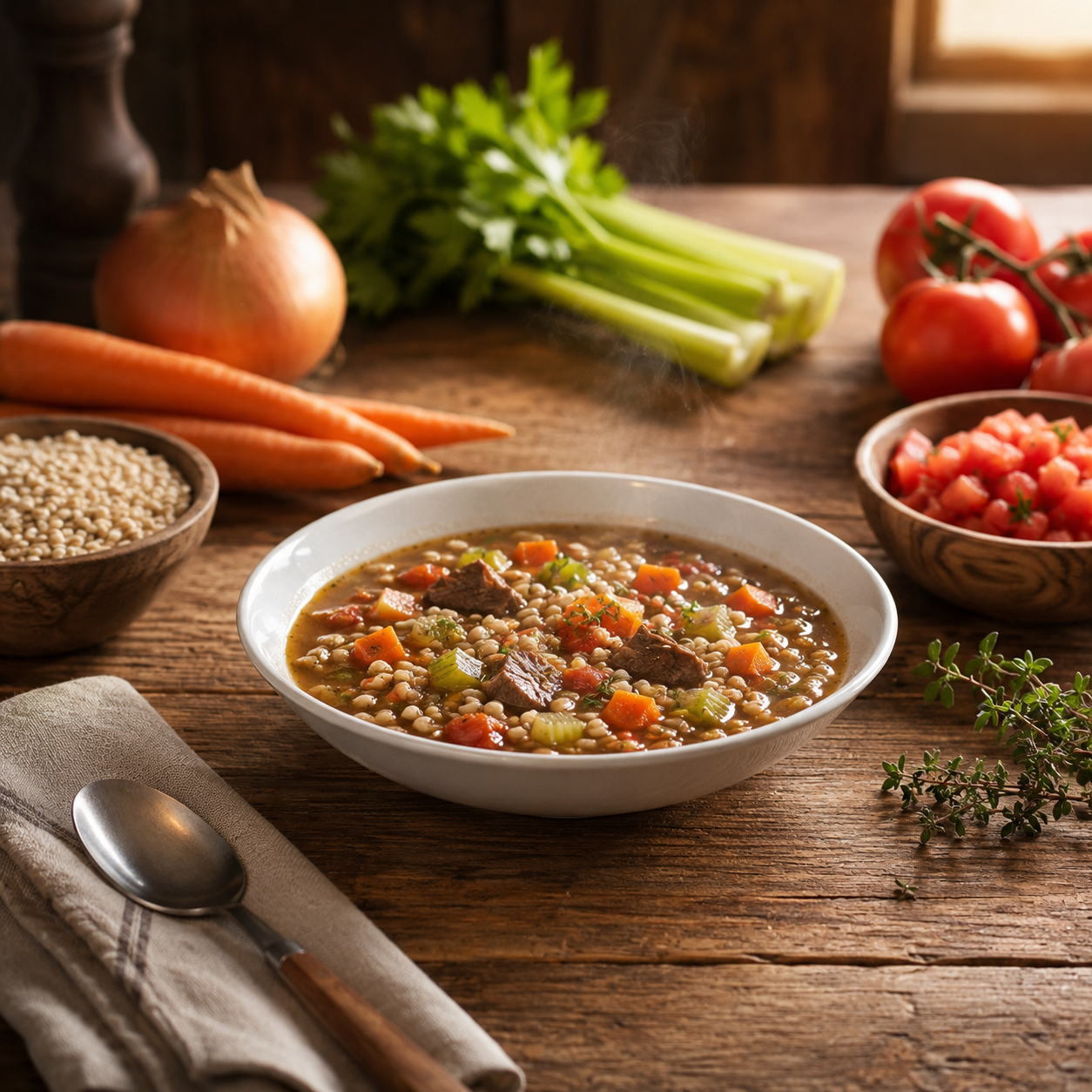 La soupe boeuf & orge