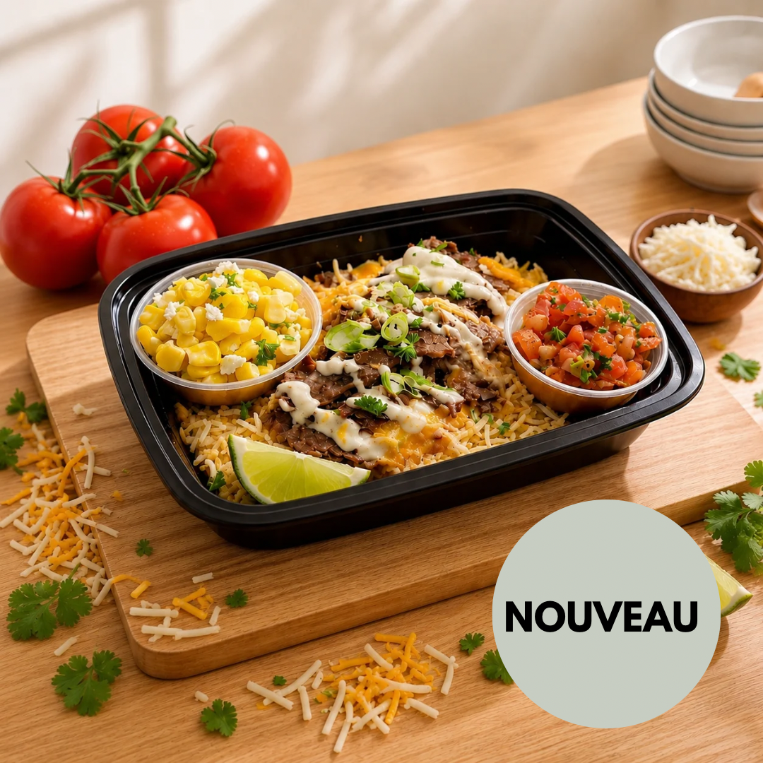 La casserole steak & queso