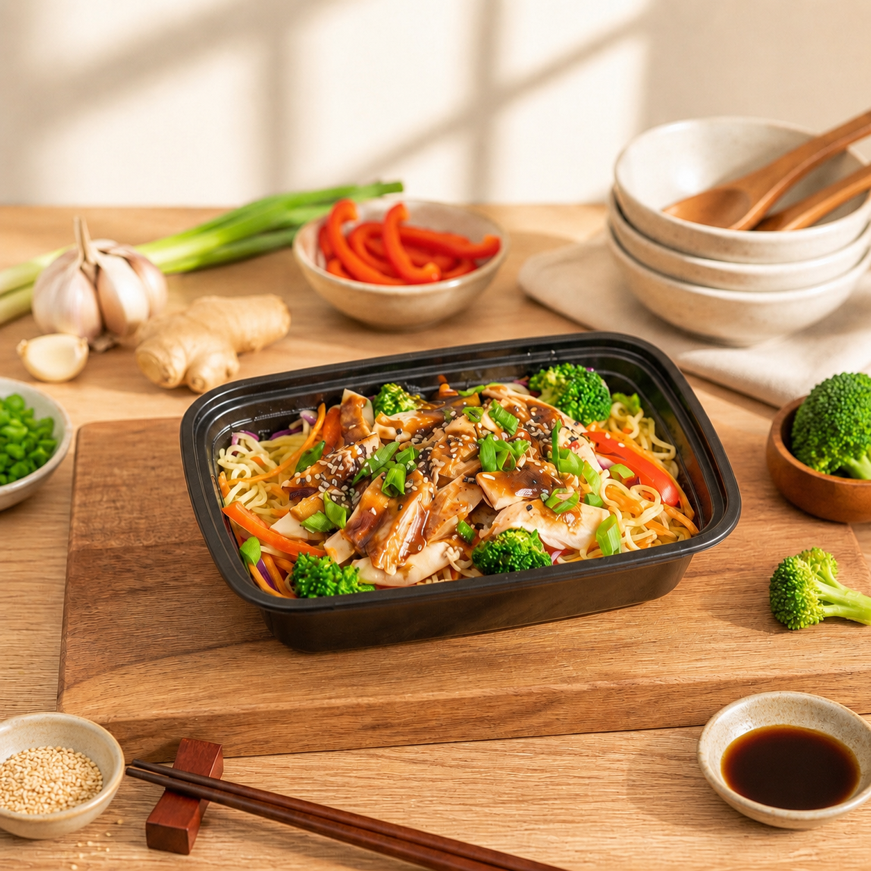 Le sauté de ramen au poulet