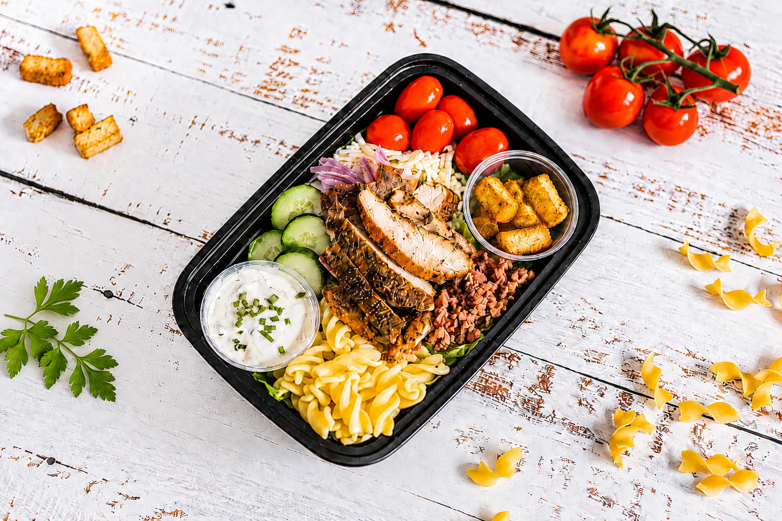 La salade de poulet blt