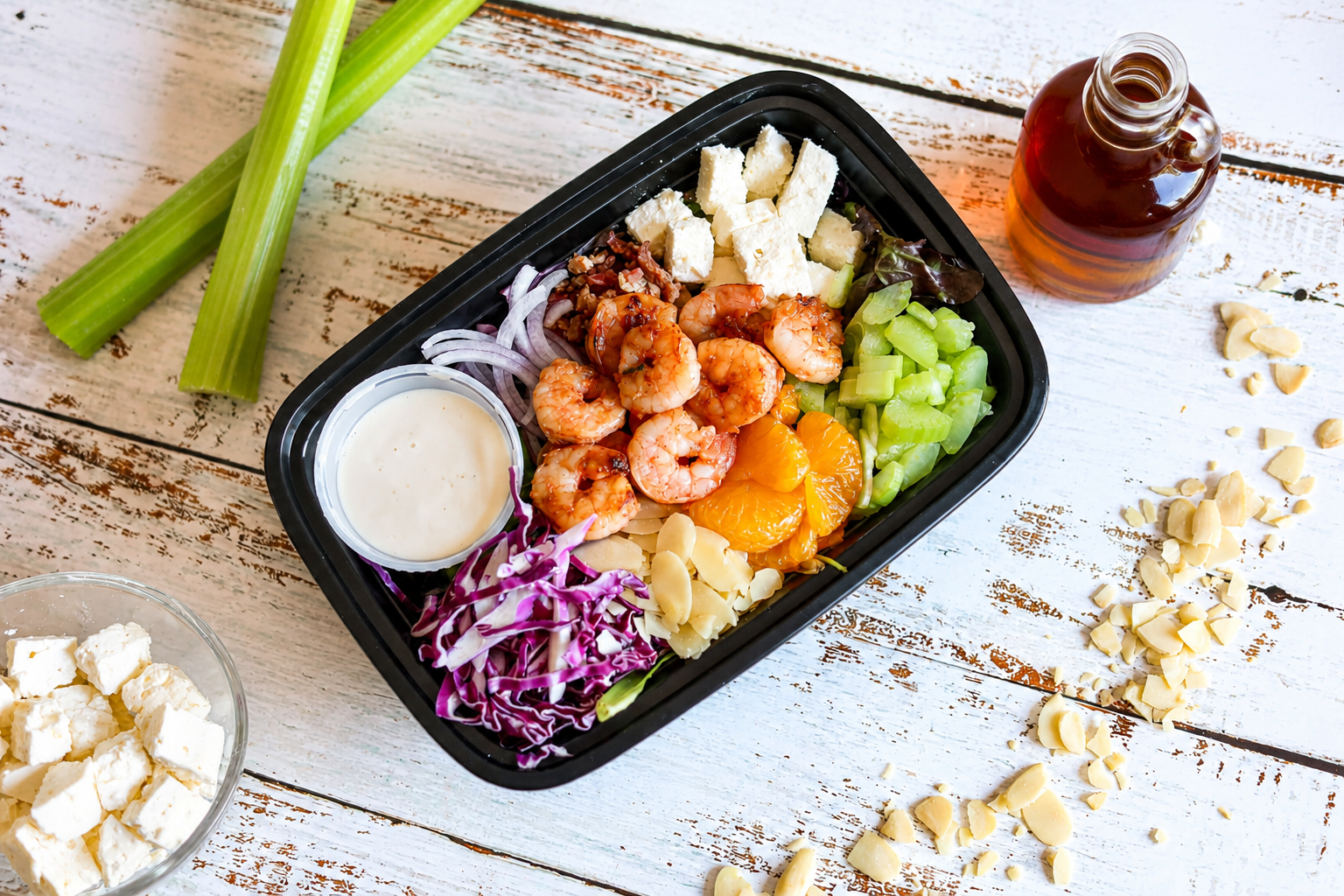 La salade de crevettes à l’érable