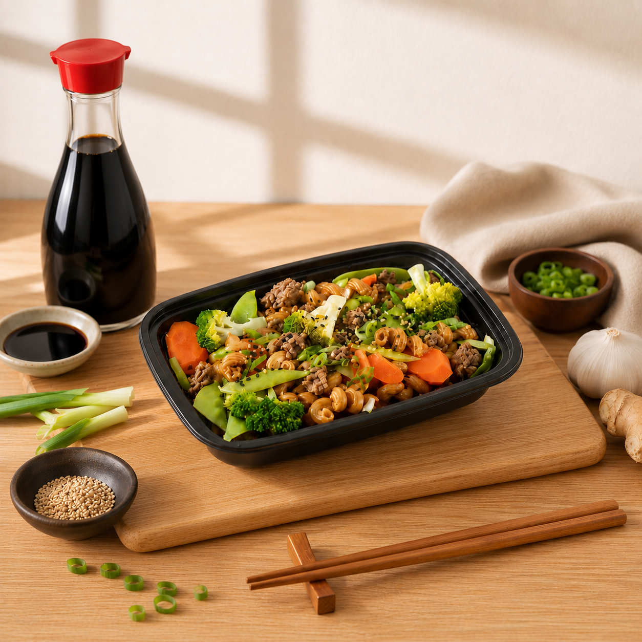 Le macaroni chinois pimpé