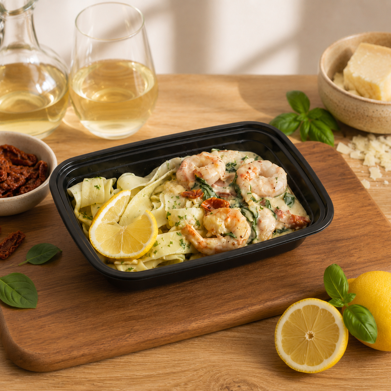 Les crevettes à la toscane