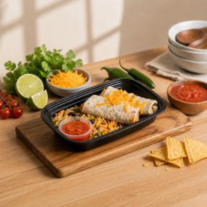 Les enchiladas & riz mexicain