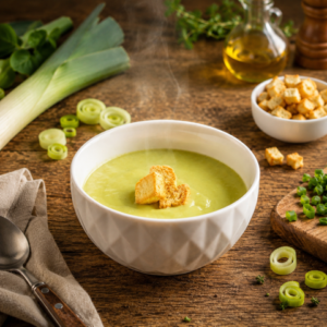 La crème de poireaux