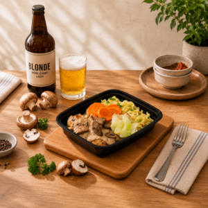 Le poulet rustique à la moutarde & à la bière