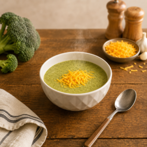 La crème de brocolis & cheddar