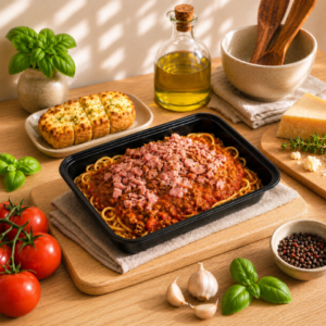 Le spaghetti smoked meat