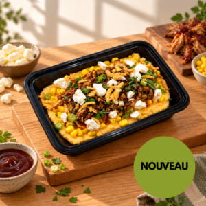 Le parmentier au porc effiloché bbq