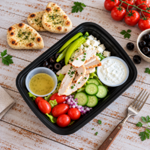La salade grecque au poulet
